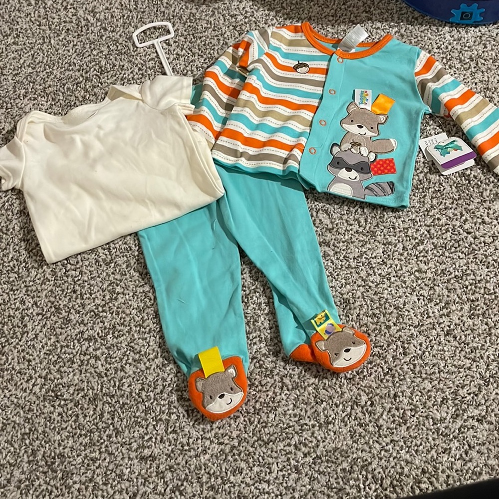 9 month critter outfit.